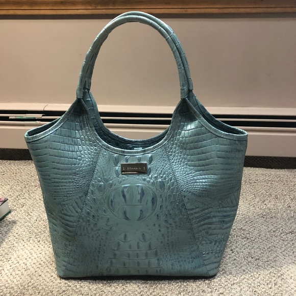 brahmin carla leather tote
